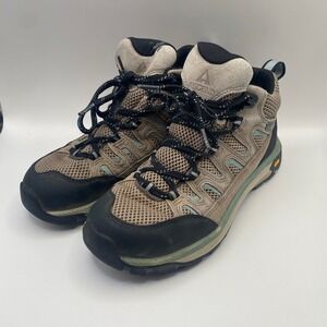 Ascend Womens eVent Waterproof Hiking Boots Tan Black Vibram Sole 7M 3393118